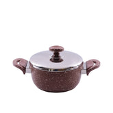 Deep Pot with Lid - Brown Color